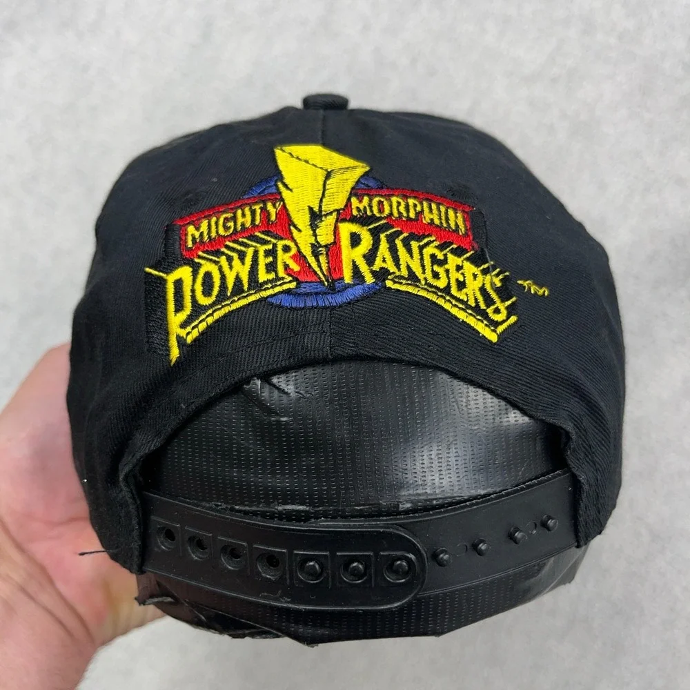 Vintage Mighty Morphin Power Hat Cap SnapBack 90s Youth Kids Boys Distressed